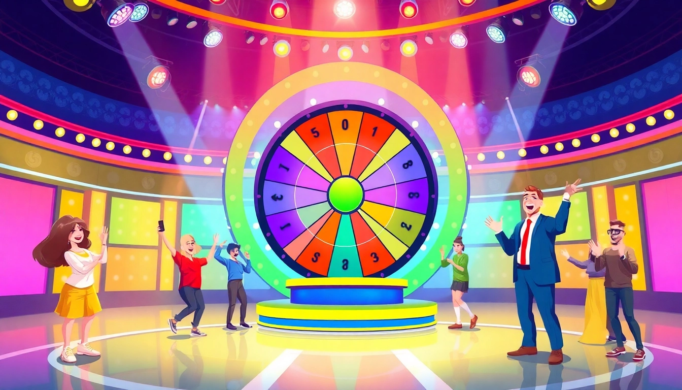 Crazy Time Italia: Experience the thrill of the live game show with a colorful spinning wheel and excited players.