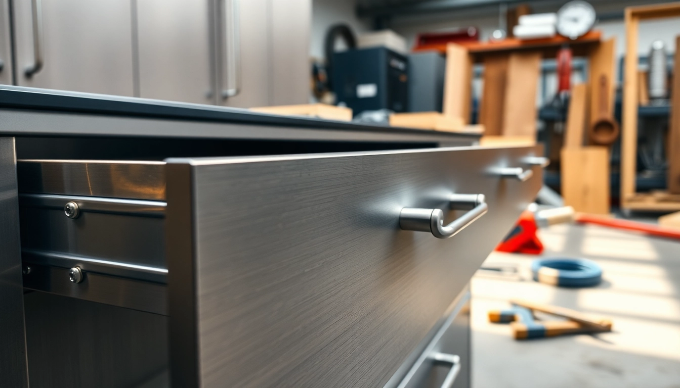 Showcase of a Metal Drawer System featuring sleek designs and functionality for efficient storage solutions.