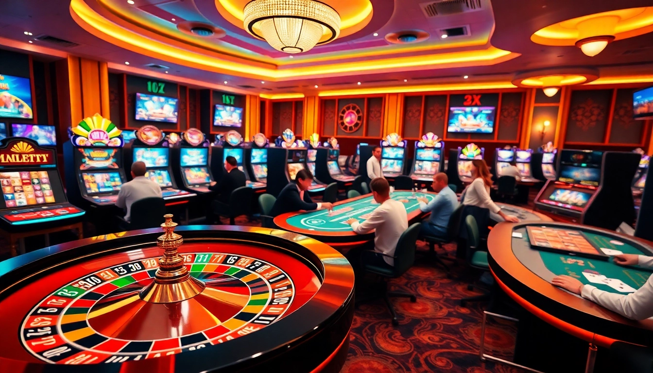 Join the excitement at a Trusted Online Casino Malaysia 2025, showcasing vibrant gaming activities and player engagement.