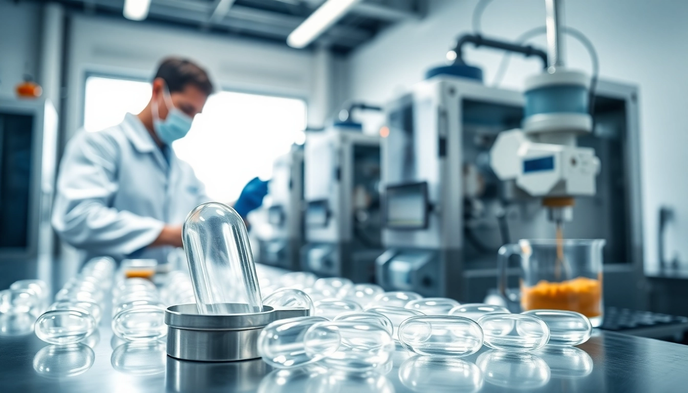 Softgel Encapsulation process highlighted with a technician in a modern lab setting.