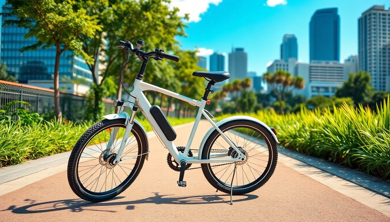 Riding an ebike Singapore on a sunny urban cycling path, showcasing eco-friendly transportation.