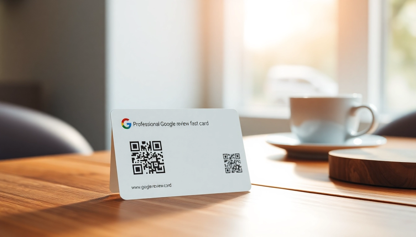 Generate Google review card with NFC technology showcased effectively at https://www.reviewcardsgoogle.com.