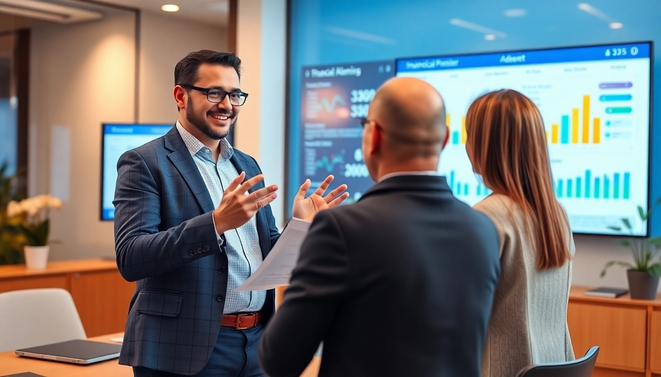 Interact with a financial planning tool as a financial advisor guides clients toward their goals.