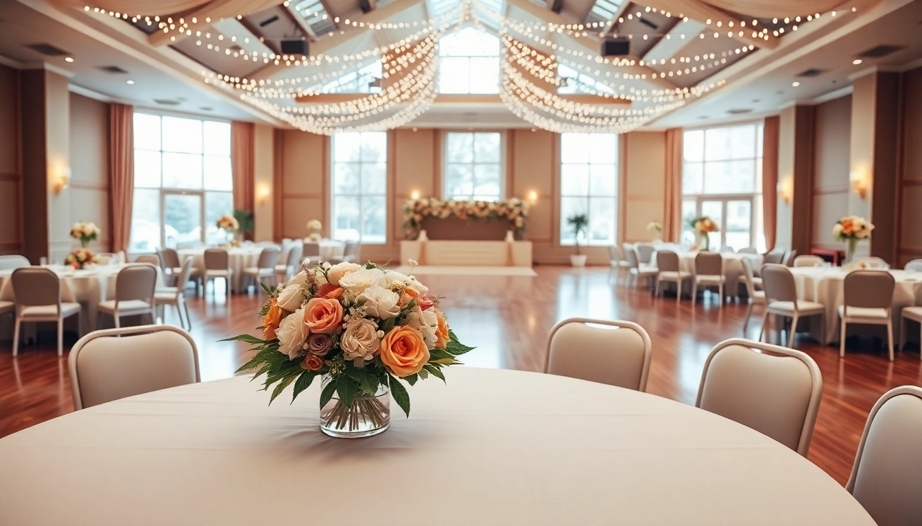 Celebrate unforgettable moments at the trenton event center, featuring elegant decorations and bright lighting.