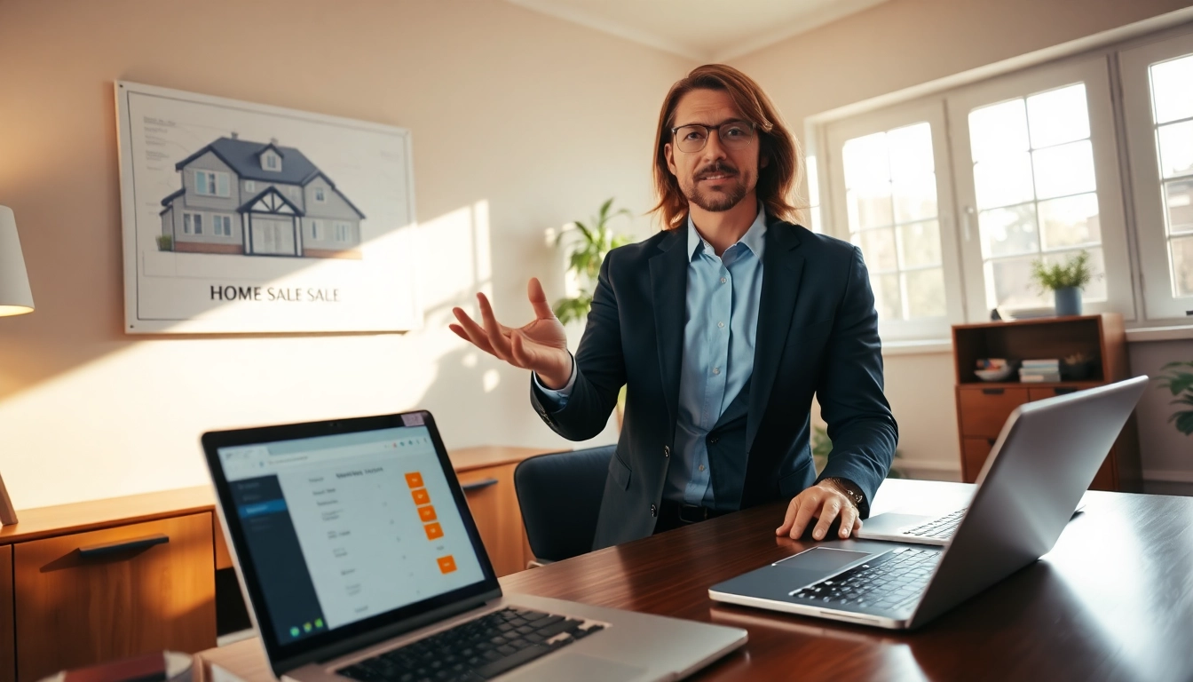 Sell my house fast okc professional real estate agent presenting home sale proposals.