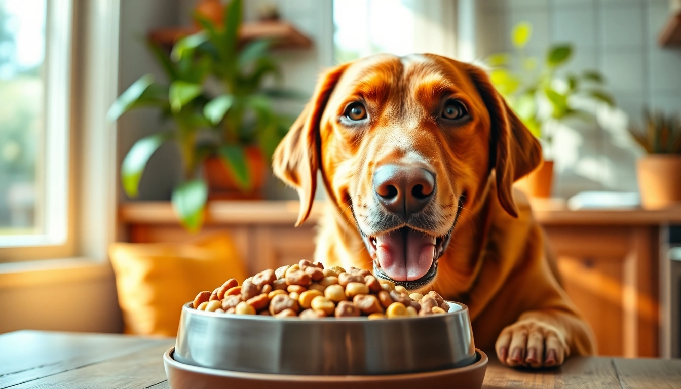 Discover healthy badlands ranch dog food canada served to a happy dog in a kitchen setting