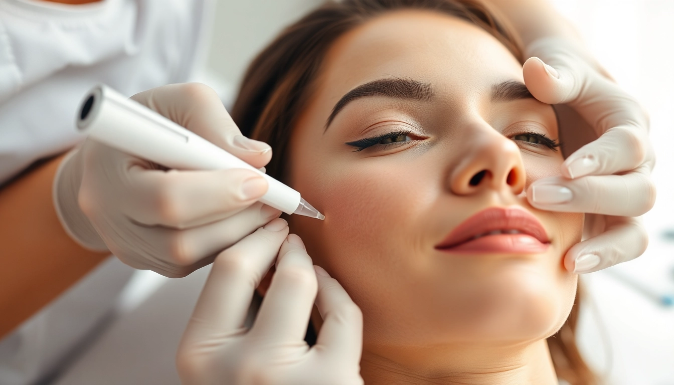 Applying fillers to enhance facial beauty and volume in a professional setting