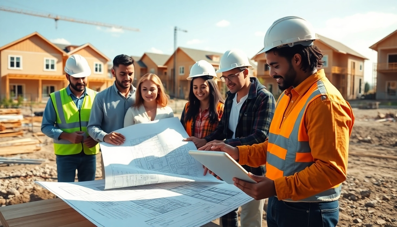 LIHTC initiative collaboration scene showcasing architects and workers in affordable housing project