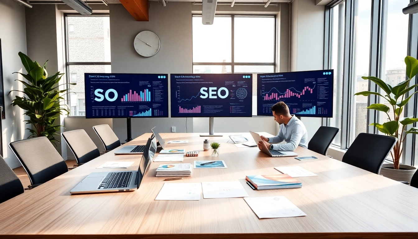 Boost your business with SEO Company Dublin's expert team working in a modern office.