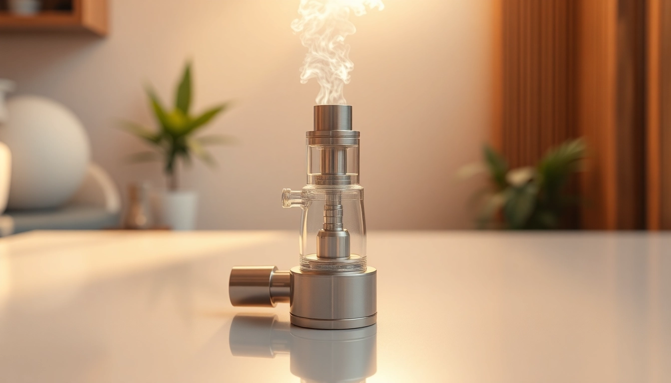 Puff Pro modern dab rig showcasing premium design and inviting atmosphere.