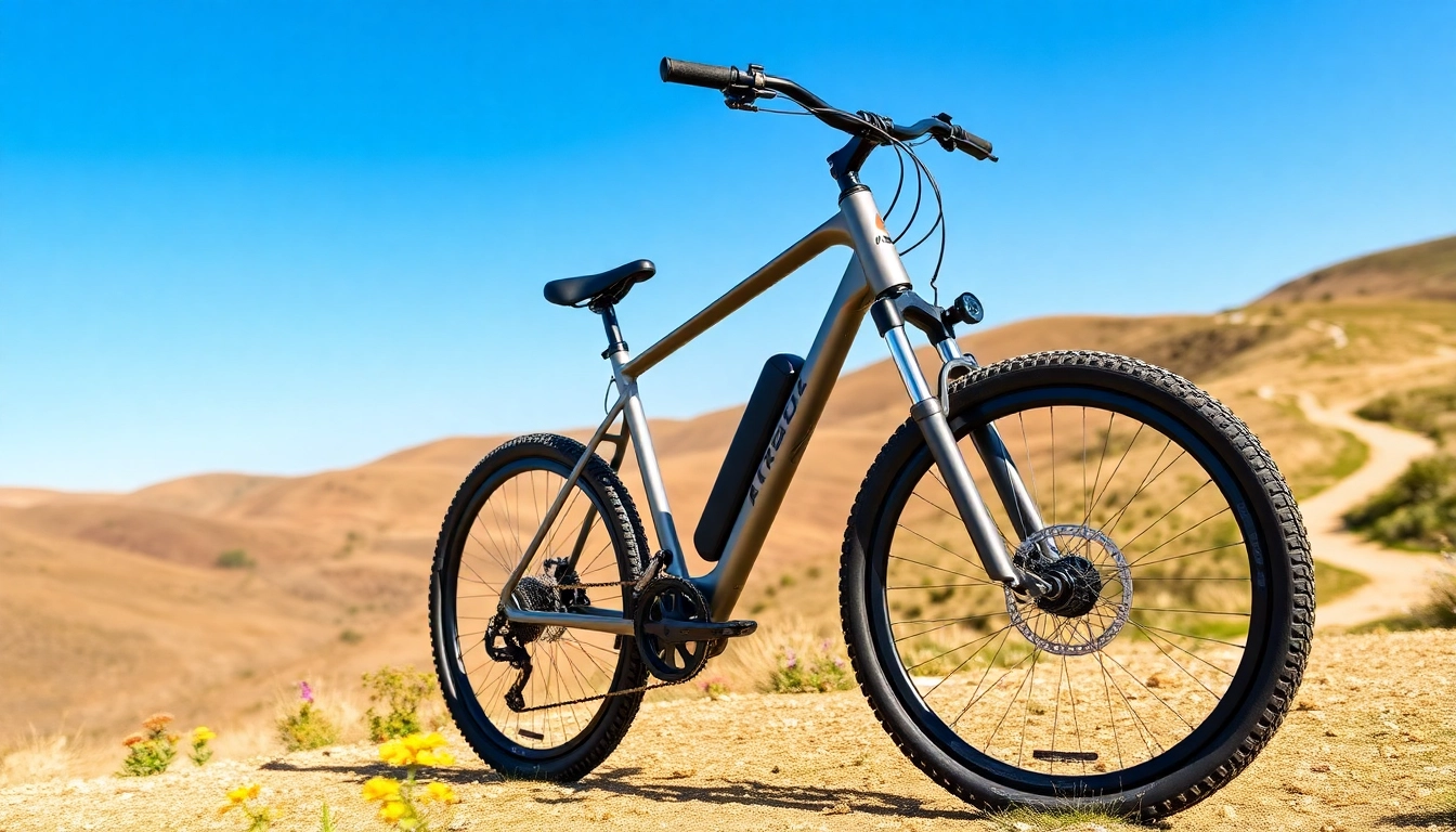 Admire the E Ride Pro SS 3.0 showcasing its sleek design amidst scenic outdoor hills.