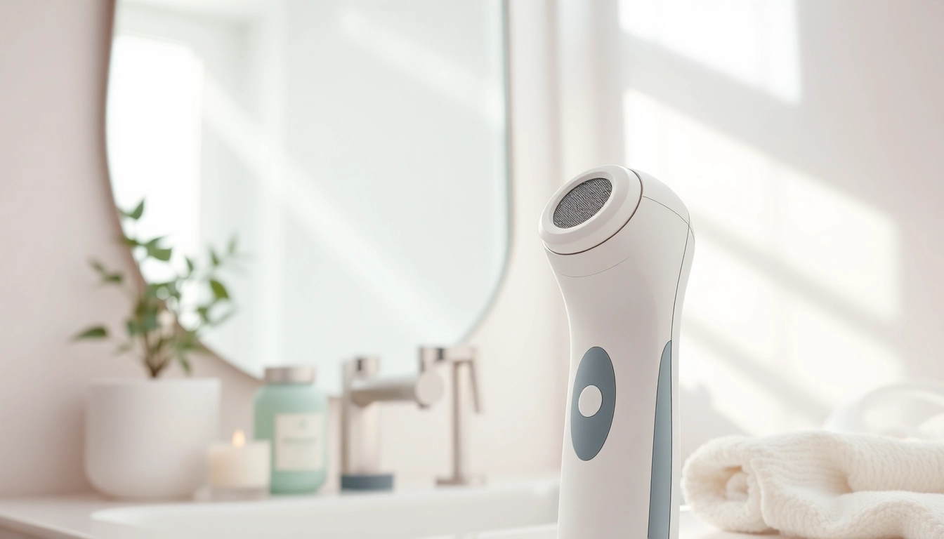 Enhance your skin with quasar md plusreviews through an effective skincare device in a serene bathroom setting.