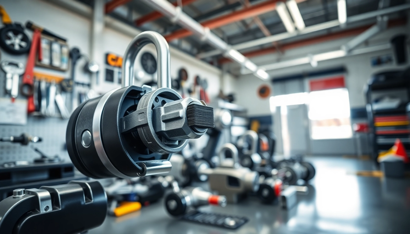 Installazione di serrature per veicoli professionali in un ambiente di garanzia sicuro.