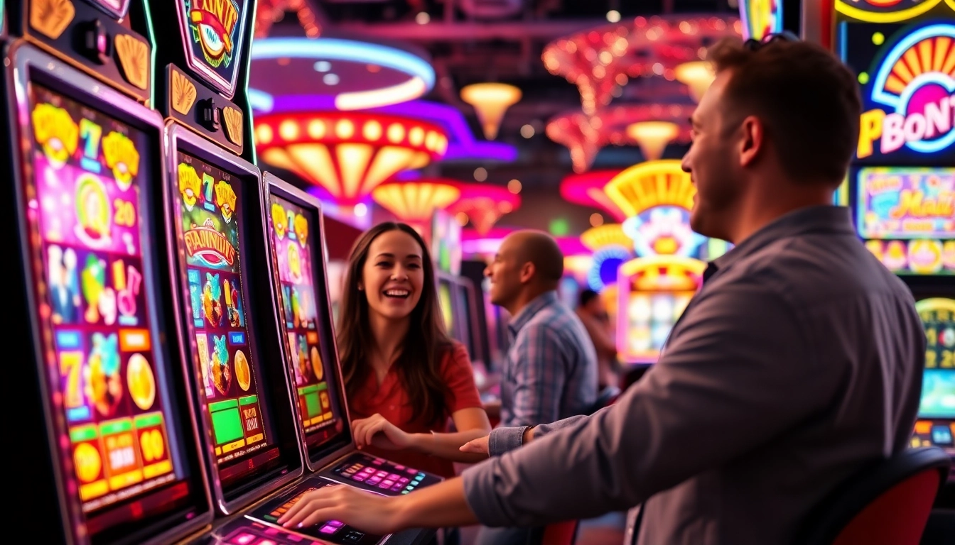 เล่น pg slot กับเครื่องสล็อตที่มีแสงสว่างและสีสันสดใสในคาสิโน