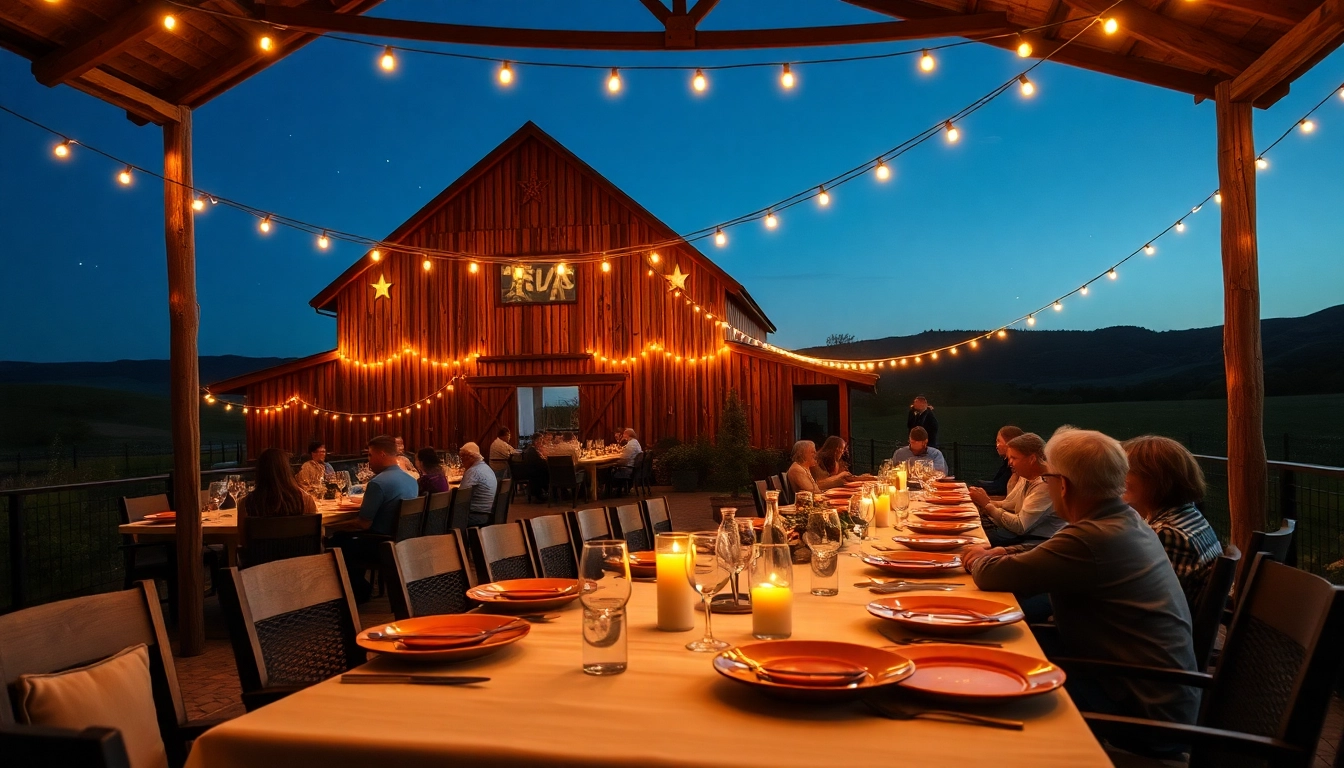 Enjoying the barn dinner theater 2024 schedule amid a charming rustic setting.