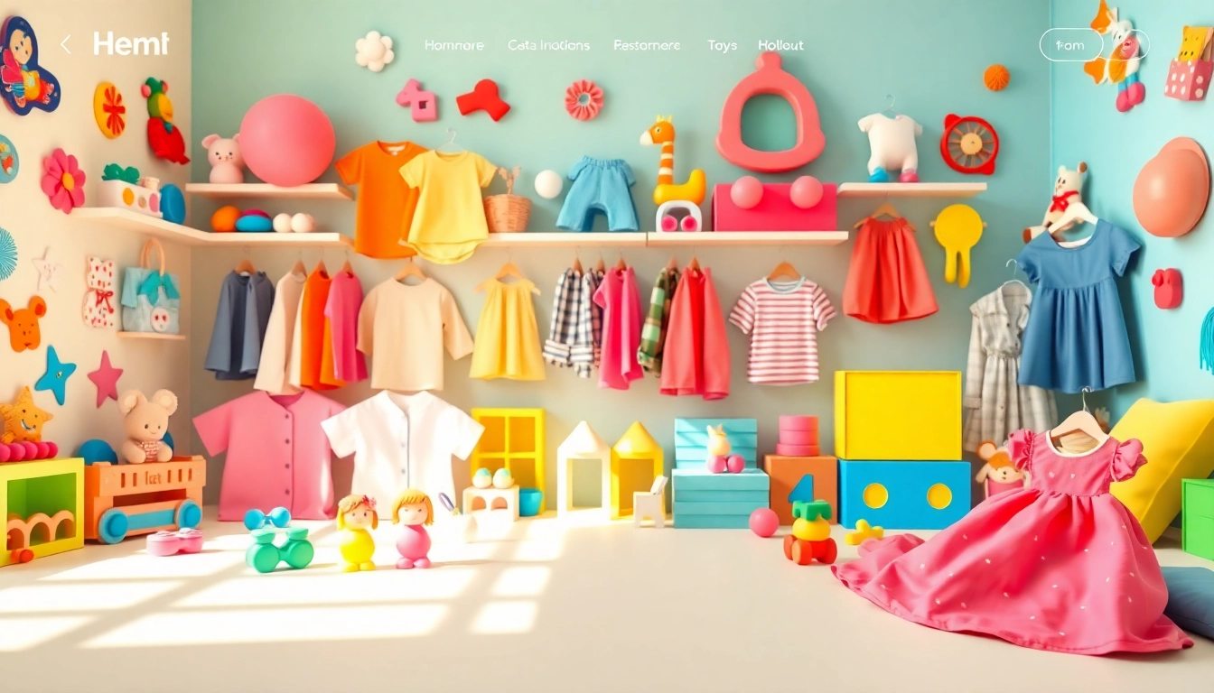 Shop kids' clothing and toys on http://www.websonlinestore.com with a vibrant and inviting layout.