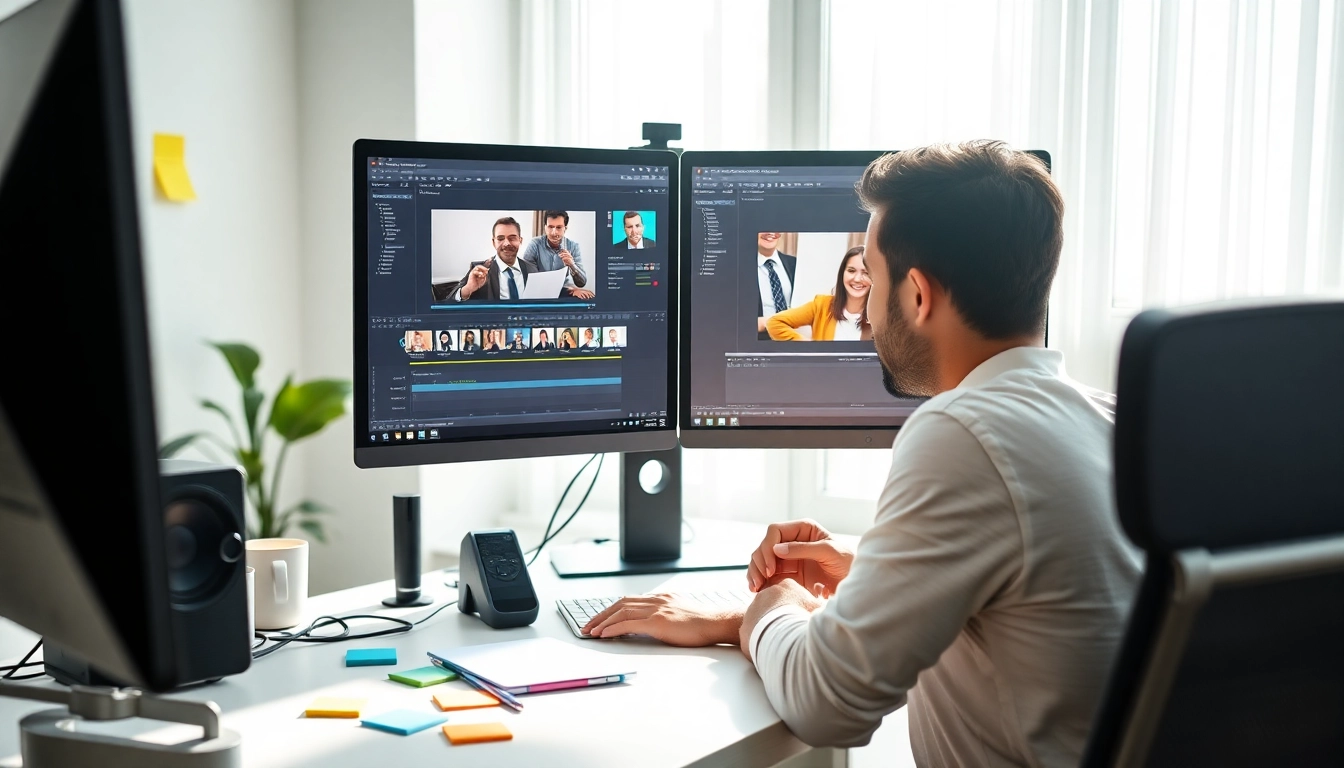 Craft engaging content with KlingAI Prompts in a bright and modern video editing setup.