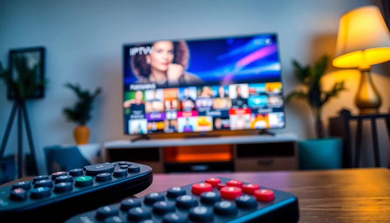 Compra Listas IPTV con una moderna configuración de transmisión multimedia en un entorno acogedor.