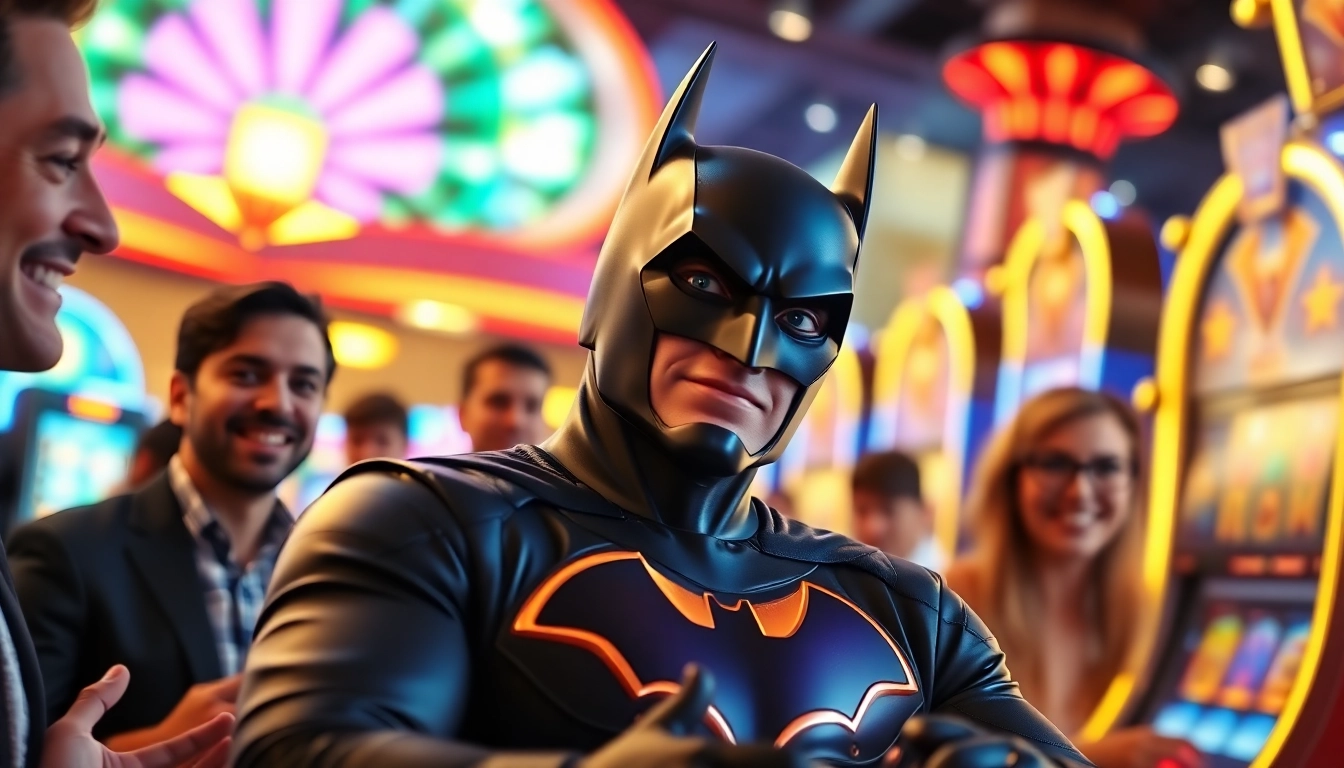 Raih kemenangan menarik di batman138 Slot dengan mesin kasino yang menonjol dan suasana meriah.