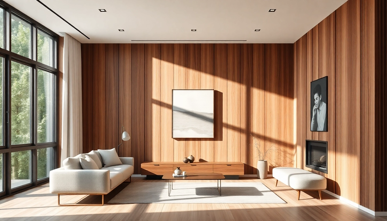 Enhance your interior with fluted wood panels that add elegance and texture to modern spaces.