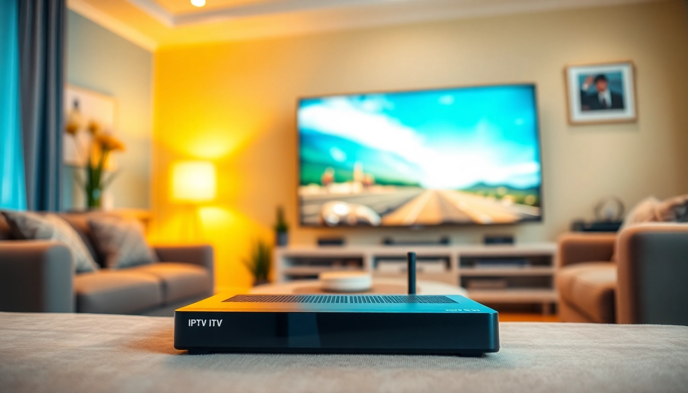 Regardez Code iptv sur un téléviseur moderne dans un salon confortable.