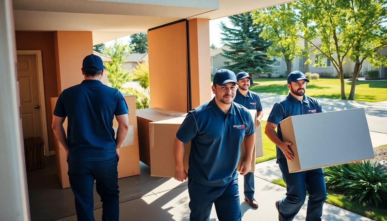 Movers Calgary helping with a residential relocation, showcasing teamwork and professionalism.