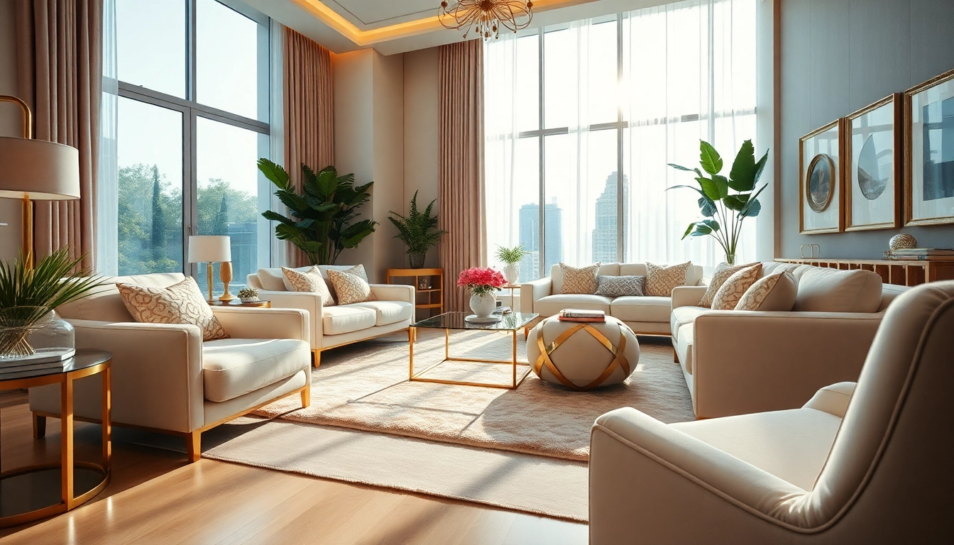 Descubre luxury12 en un lujoso salón moderno y acogedor con decoración elegante.