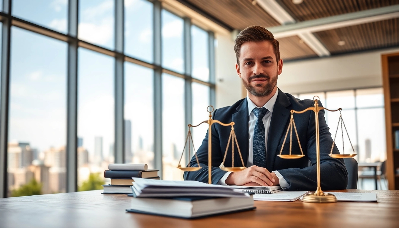 Maryland Workers Compensation Lawyer advising clients in a modern law office setting.